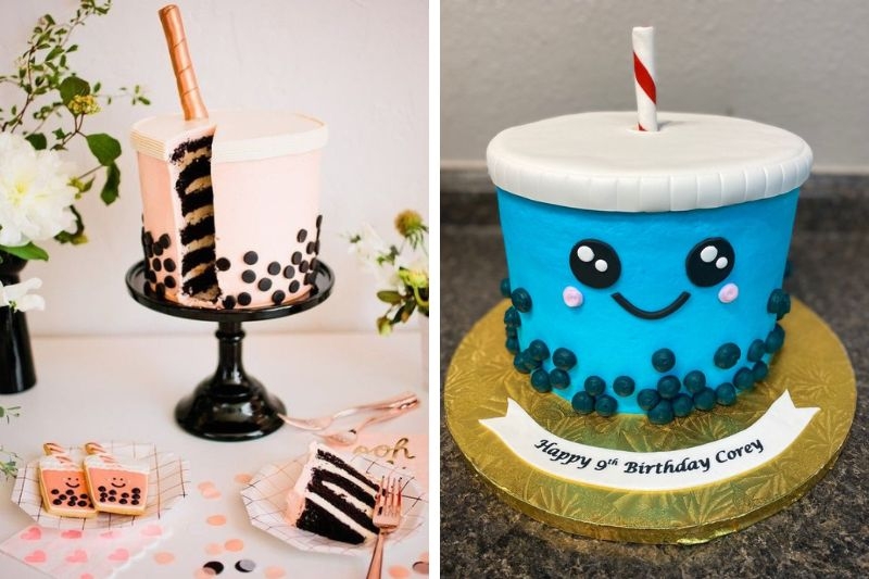 Bánh kem trà sữa ảnh 3