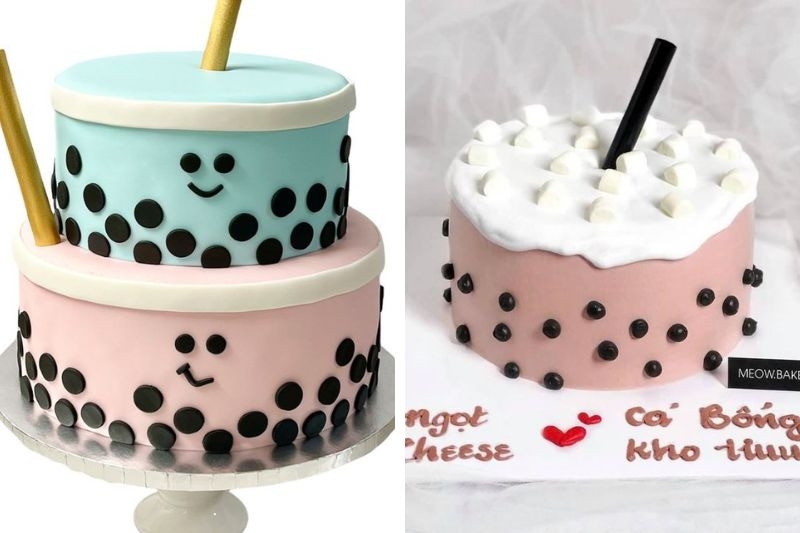 Bánh kem trà sữa ảnh 5