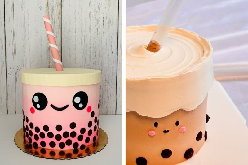 Bánh kem trà sữa ảnh 6