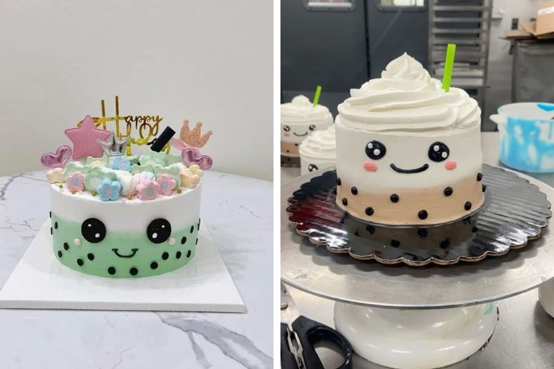 Bánh kem trà sữa ảnh 7