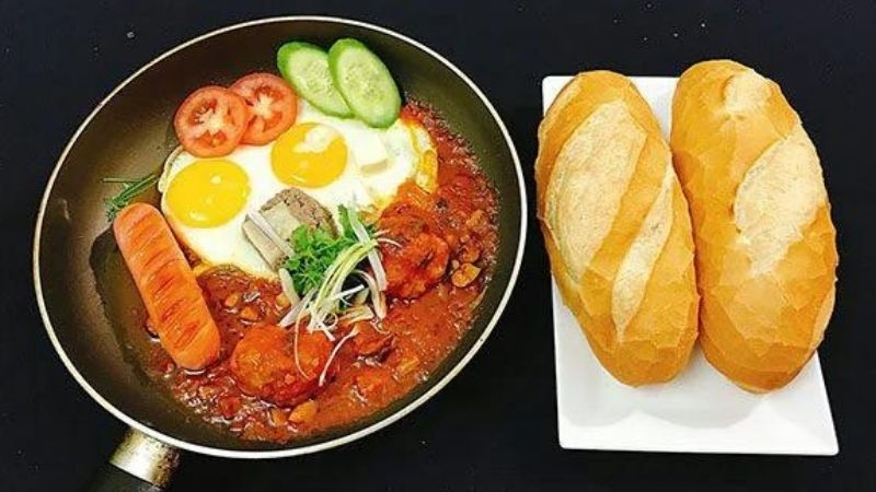 bánh mì chảo bao nhiêu calo - hình 1