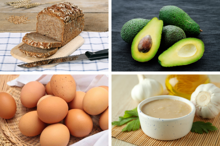 bánh mì đen sốt bơ trứng hình 2