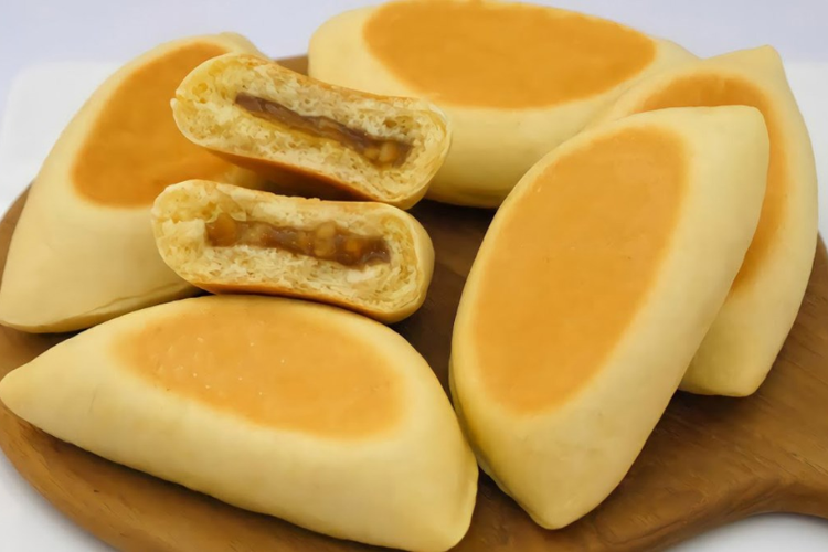 bánh mì nhân mật ong bằng chảo 6