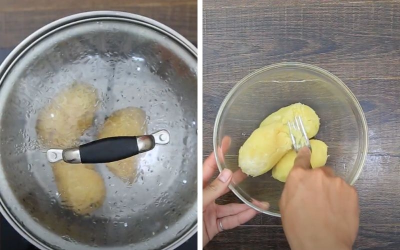 Sơ chế và nghiền khoai tây
