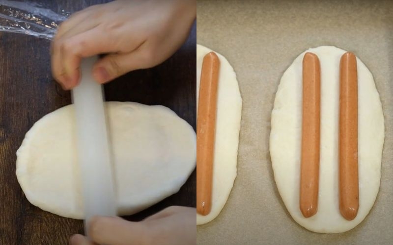 Bánh mì xúc xích chà bông 3