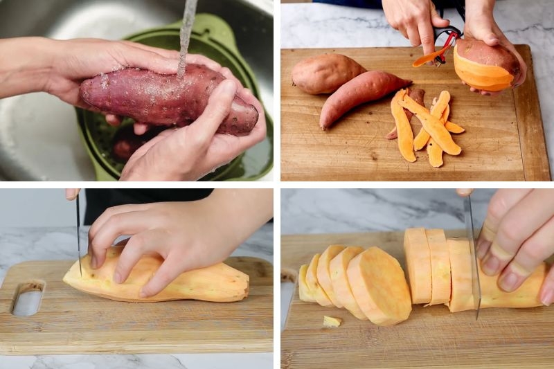 Bánh mochi khoai lang hoa đậu biếc ảnh 2