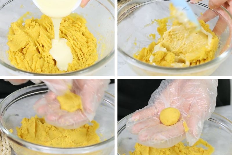 Bánh mochi khoai lang hoa đậu biếc ảnh 4