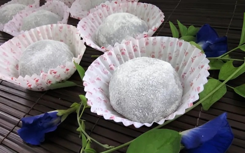 Bánh mochi khoai lang hoa đậu biếc ảnh 9