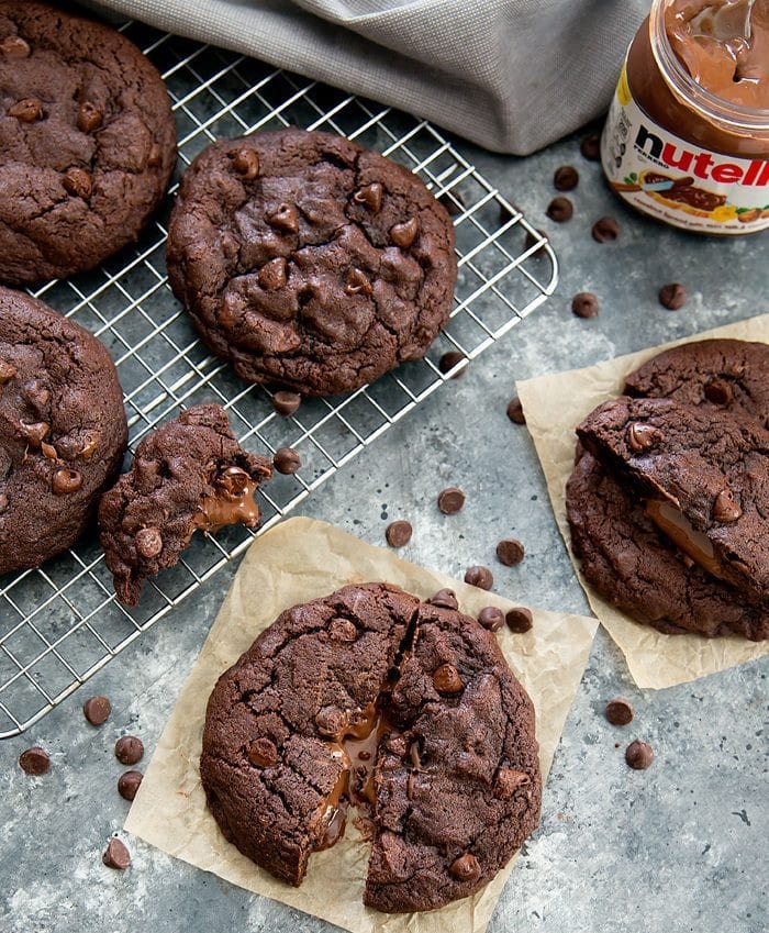 Bánh quy socola nhân nutella 7
