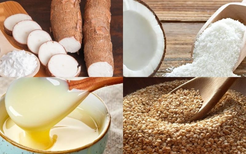 Nguyên liệu cần chuẩn bị để làm bánh sắn nướng