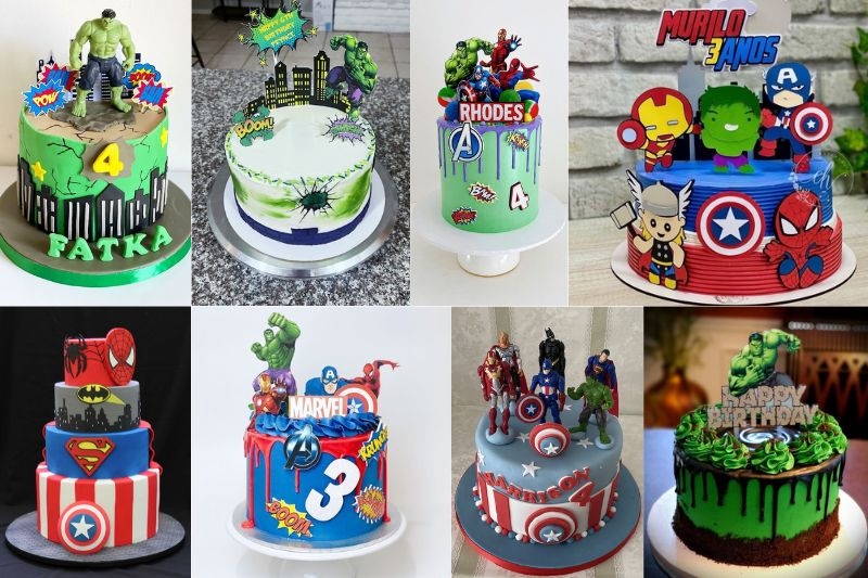 Bánh kem hình siêu nhân khổng lồ Hulk
