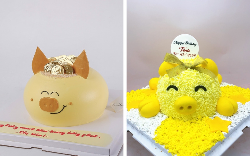 bánh sinh nhật hình con lợn 12