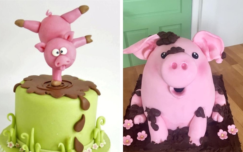 bánh sinh nhật hình con lợn 20
