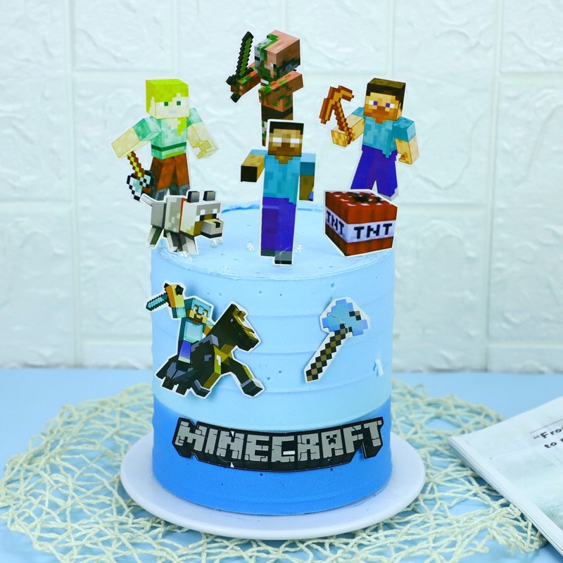 Bánh sinh nhật Minecraft 11