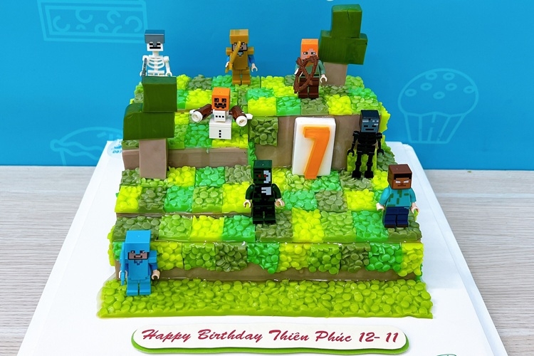 Bánh sinh nhật Minecraft 2