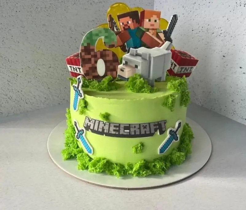 Bánh sinh nhật Minecraft 7
