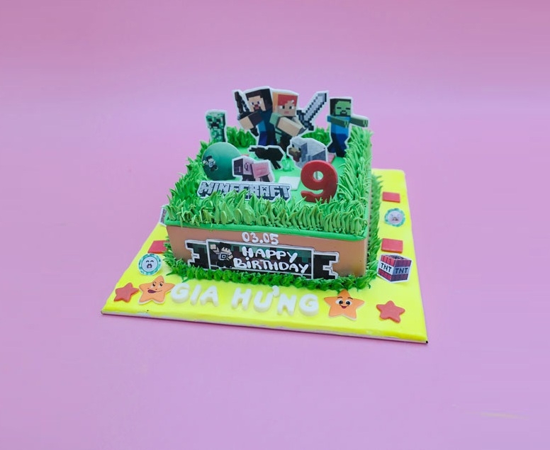 Bánh sinh nhật Minecraft 8