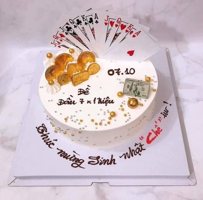 bánh sinh nhật tài xỉu hình 3