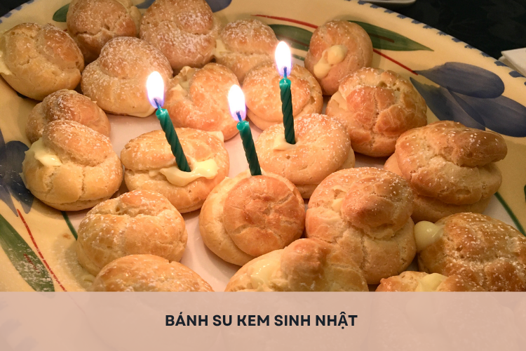 Hướng dẫn cách làm bánh su kem sinh nhật nhỏ xinh, dễ thương, cả nhà đều thích mê