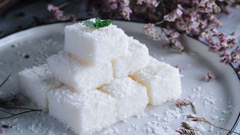 cách làm bánh sữa dừa 10