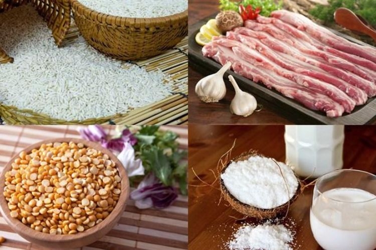 bánh tét ngũ sắc