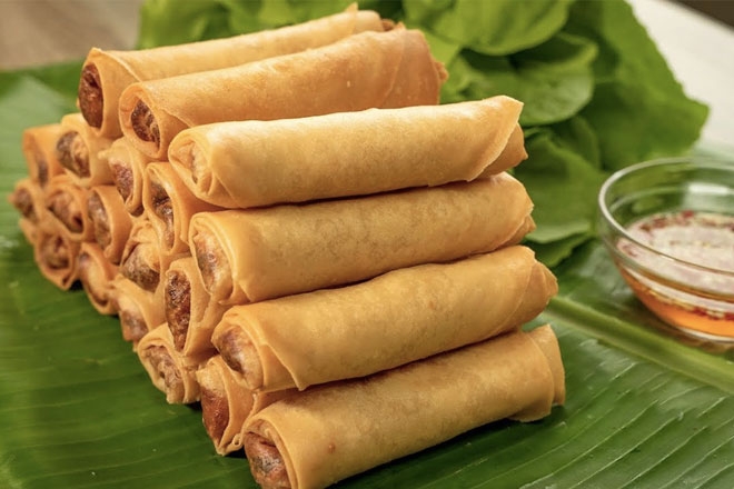 bánh tráng cuốn chả giò - Hình 9