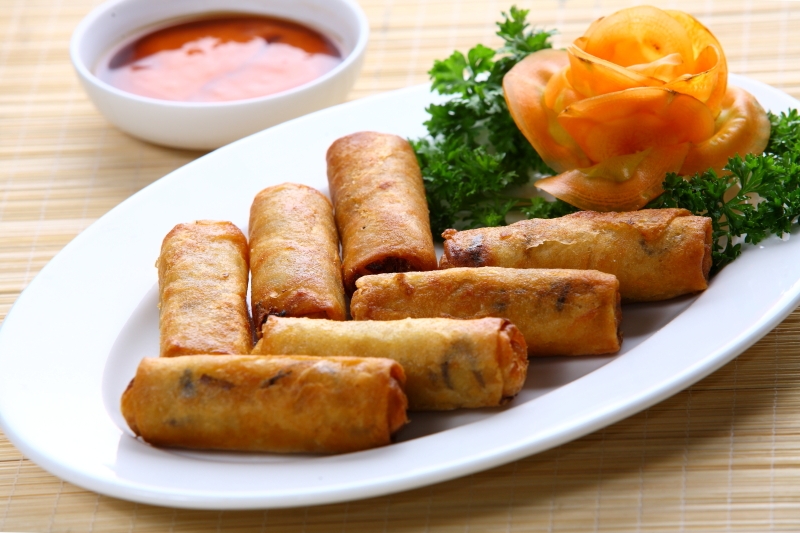 bánh tráng cuốn chả giò - Hình 6
