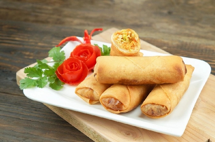 bánh tráng cuốn chả giò - Hình 4