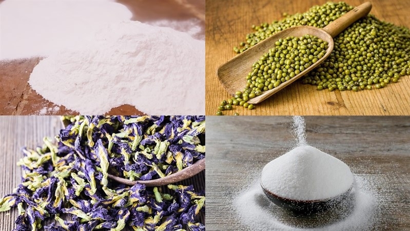 bánh trung thu dẻo lạnh nhân đậu xanh ngũ sắc 1