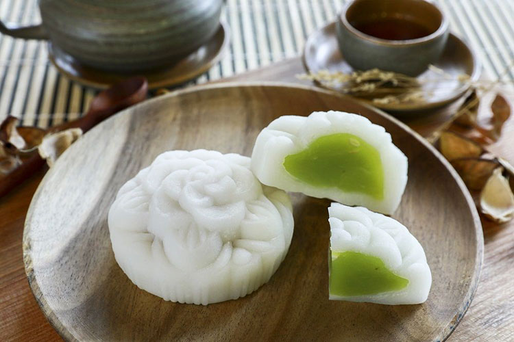 bánh trung thu dẻo nhân trà xanh hình 6