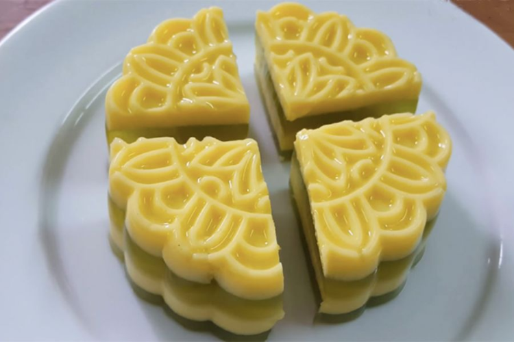 bánh trung thu rau câu sữa ngô hình 6