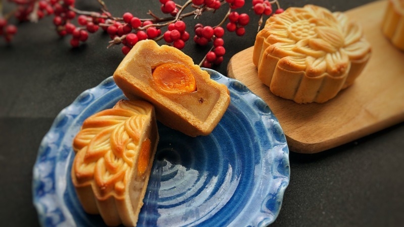 cách làm bánh trung thu trứng muối 7