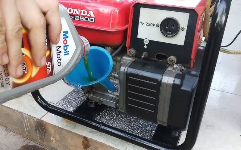 Thay dầu bôi trơn cho máy phát điện