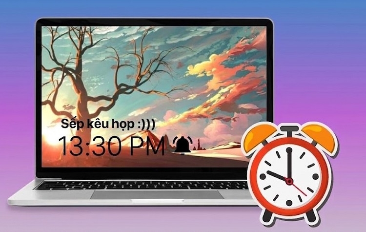 Báo thức trên laptop (Hình 1)