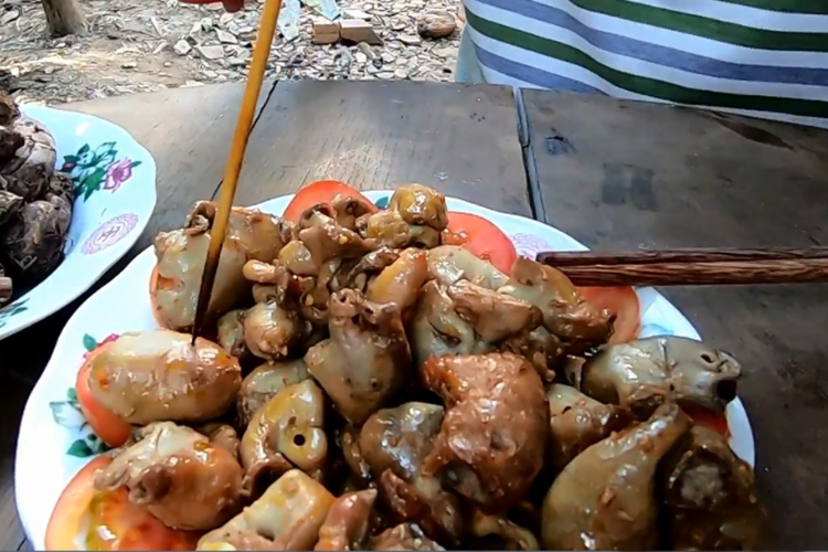 Bao tử cá basa nướng hình 6