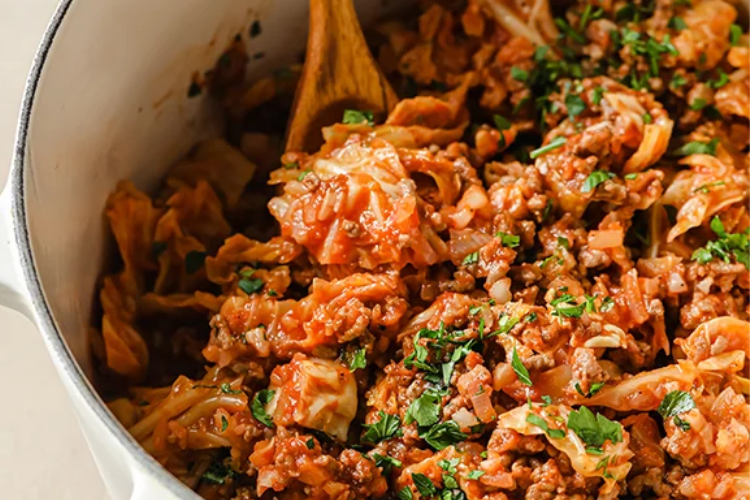 Bắp cải xào cà chua (ảnh 6)