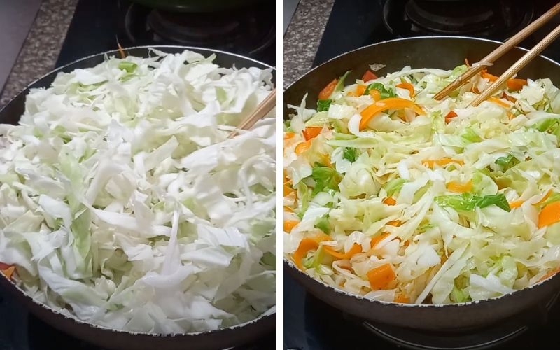 bắp cải xào cà rốt 2