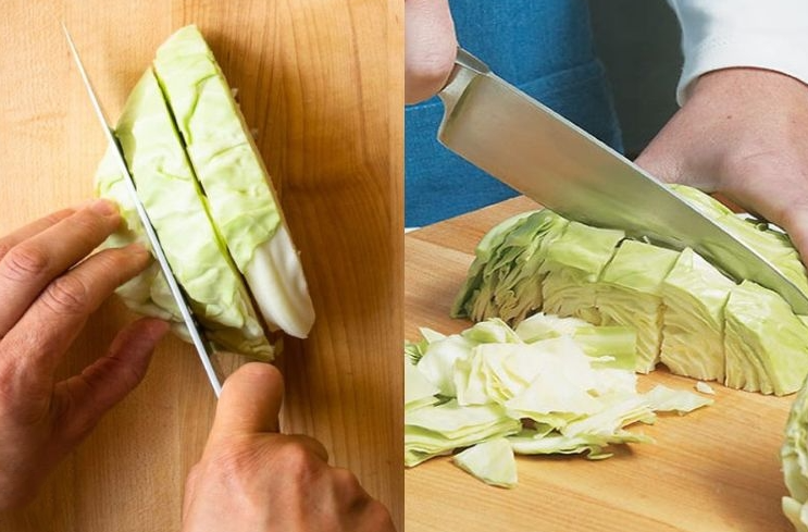 Hướng dẫn cách làm món bắp cải xào nấm (hình 3)
