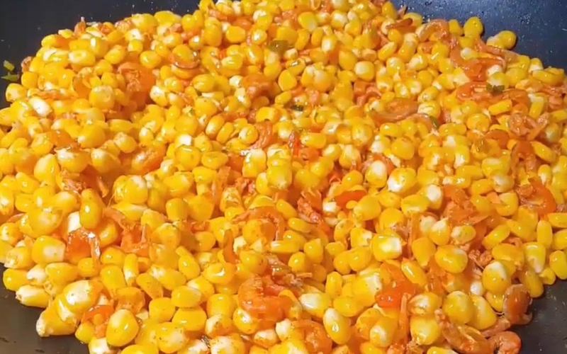 bắp xào tôm khô (hình 8)