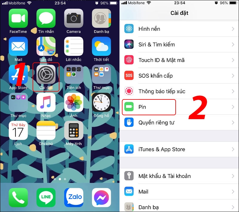 Bật chế độ tiết kiệm pin trên iPhone X hình 3