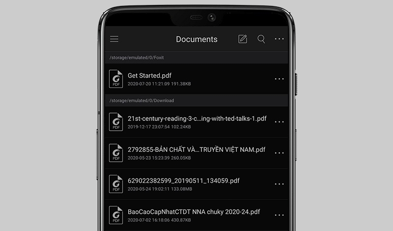 bật chế độ tối Foxit PDF Reader 6