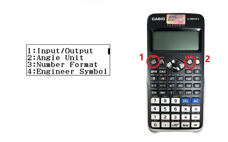 Bật - tắt g(x) trên máy tính Casio 4