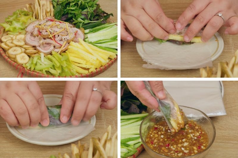 Bê cuốn bánh tráng ảnh 7