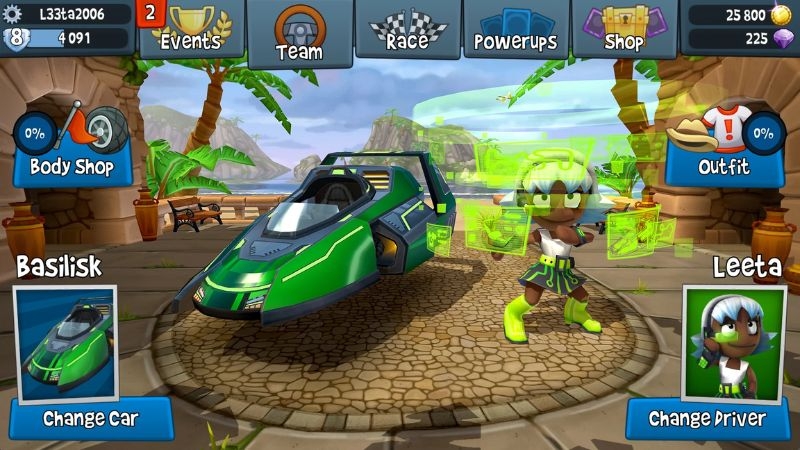 Gameplay của Beach Buggy Racing 2