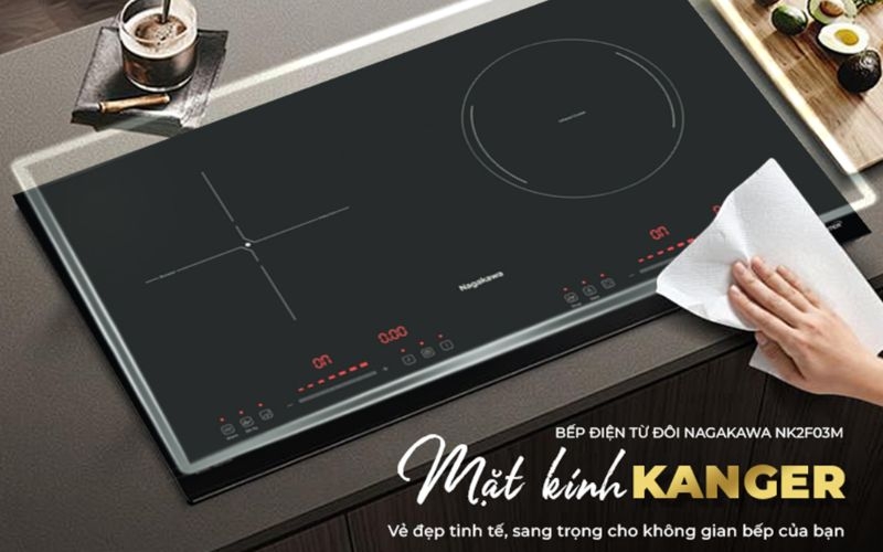Bếp 1 b&ecirc;n từ 1 b&ecirc;n hồng ngoại Nagakawa NK2F03M