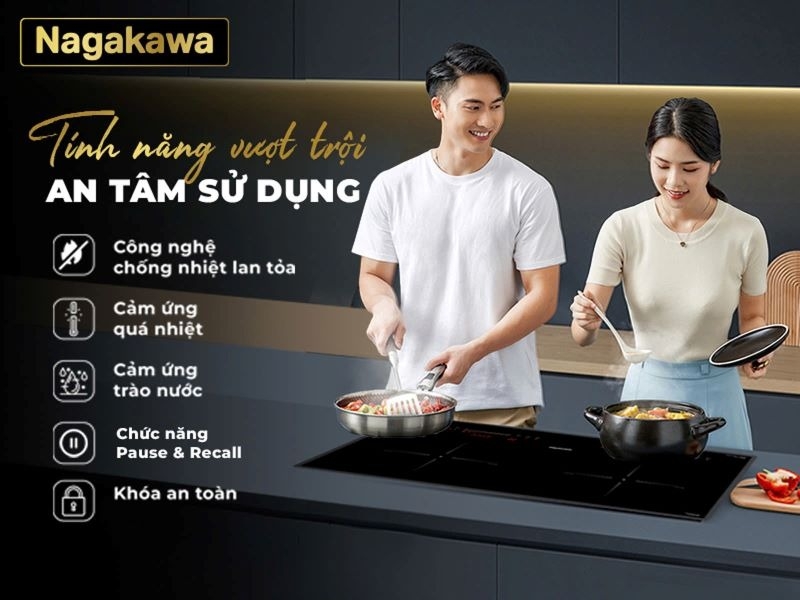 Bếp điện từ đôi Nagakawa NK2C06MS (hình 9)