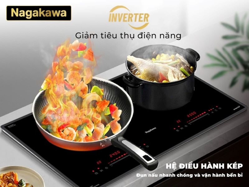 Bếp điện từ đôi Nagakawa NK2C06MS (hình 4)