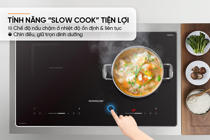 Bếp điện từ đôi Sunhouse SHB82122-MT (hình 6)