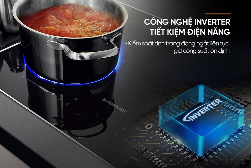 Bếp điện từ đôi Sunhouse SHB82122-MT (hình 8)