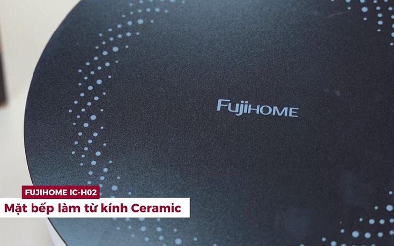 Bếp điện từ đơn 2200W Fujihome IC-H02 với mặt kính bằng ceramic